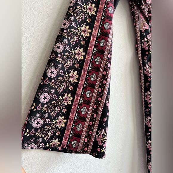 American Rag Cie Fit & Flare Dress | Hippie Boho Bell Sleeve Mini Dress | Size S - Picture 6 of 8